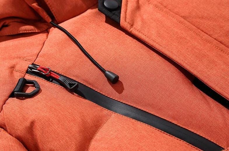 Warme Dicke Kapuzen-Pufferjacke