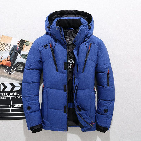 Warme Dicke Kapuzen-Pufferjacke