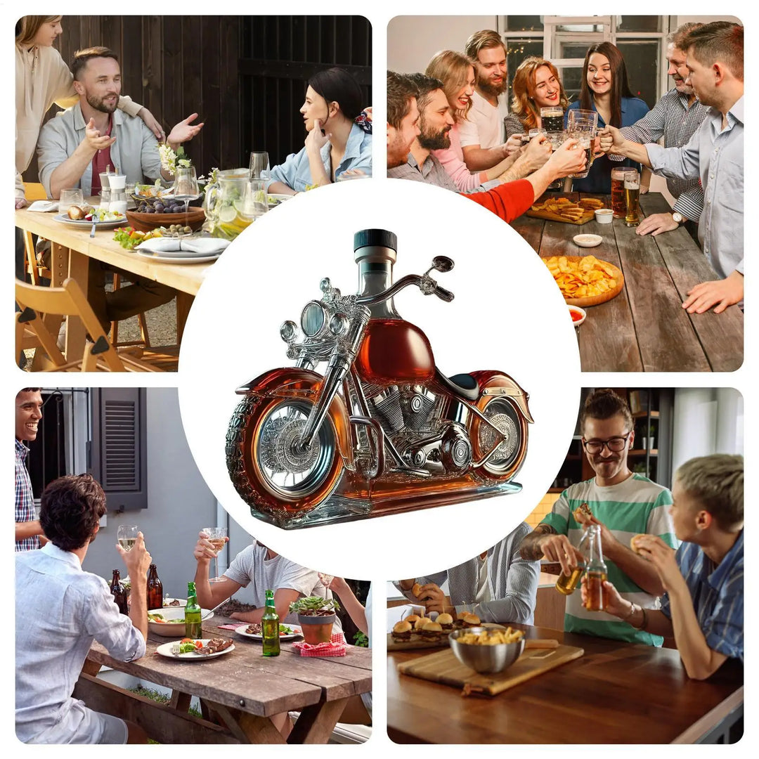 Whisky Dekanter Motorrad Design für Männer 4
