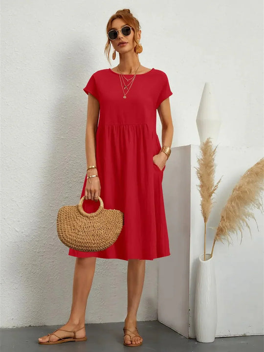 Variant image for Damen Kleid Hochzeitsgast Elegantes Festliches Design Hochwertige Stoffe-1