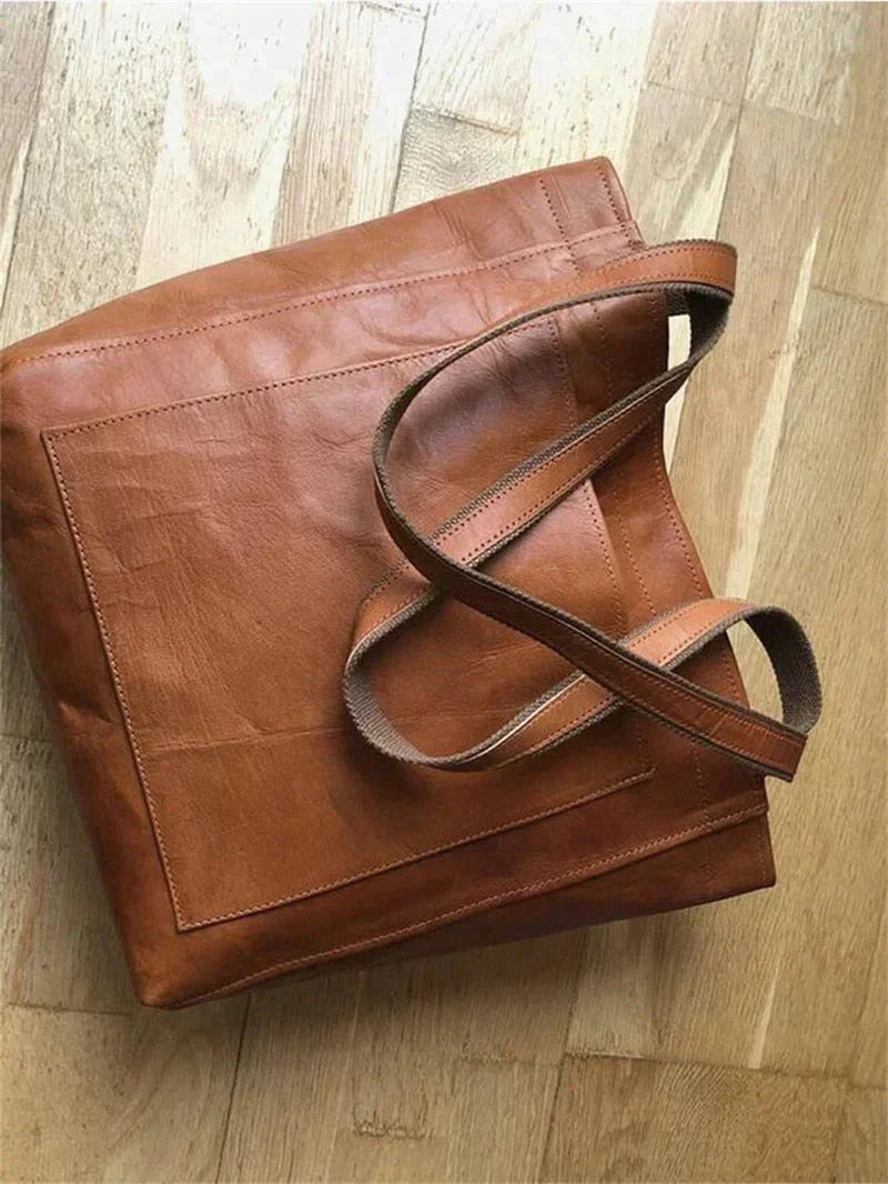 Damen Handtasche Klassisches Design Veganes Leder Elegant und Geräumig 5