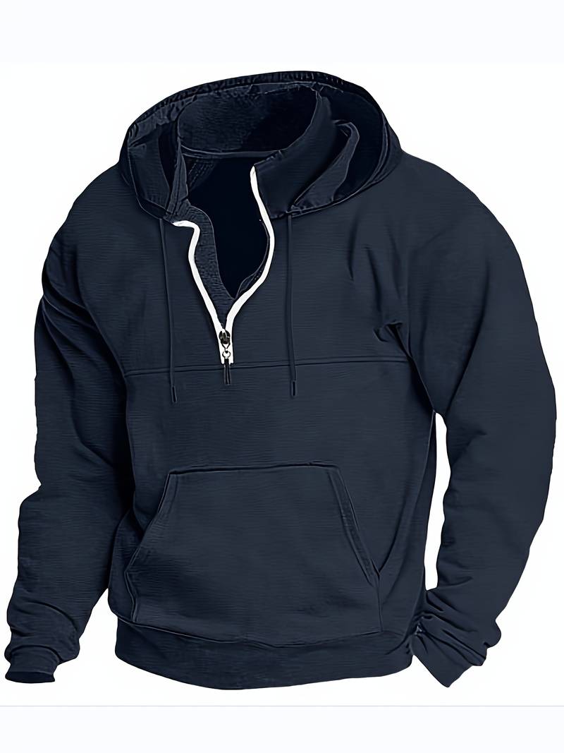 Variant image for Herren Kapuzenpullover Lässig Baumwolle mit Kängurutasche-15