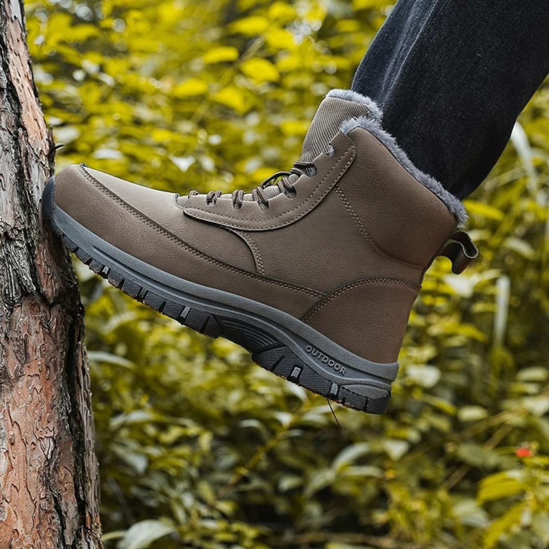 Herren Winter-Schneestiefel mit Fell