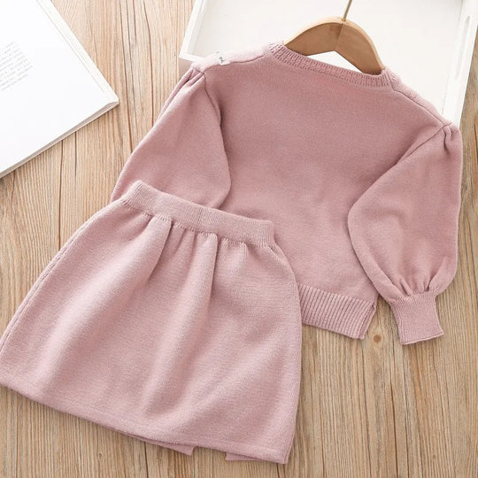 Winterset aus Sweatshirt und Rock für Kinder