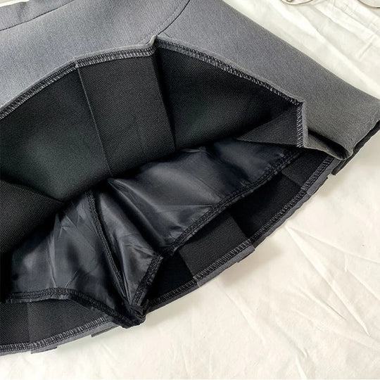 Frauen Faltenrock mit hoher Taille