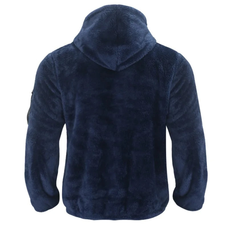 Doppelseitige Herren-Fleecejacke