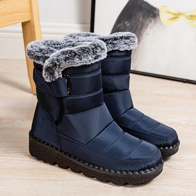 Warme Baumwollpelz-Stiefeletten für Frauen