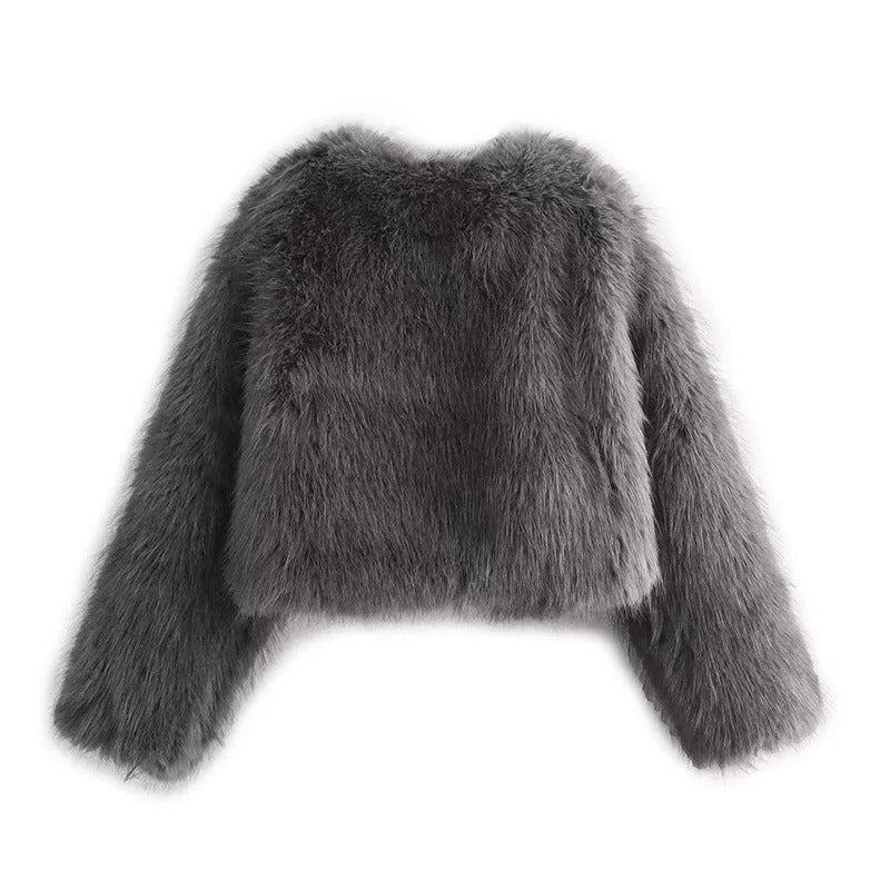 Damen Vintage Pelzmantel