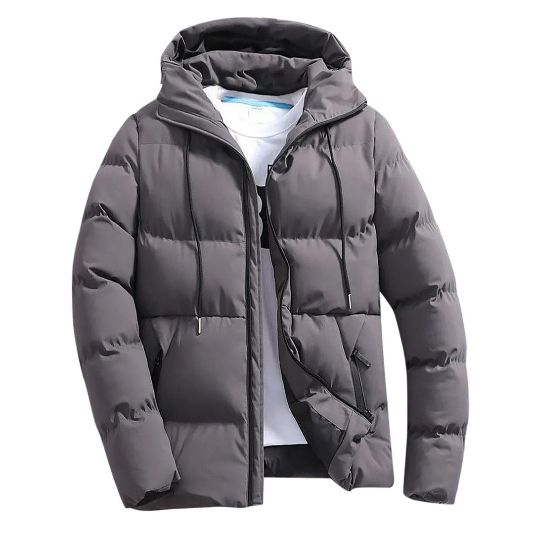 Warme Kapuzen-Pufferjacke für Männer