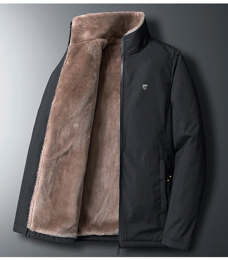 Winddichte dicke Fleecejacke für Männer