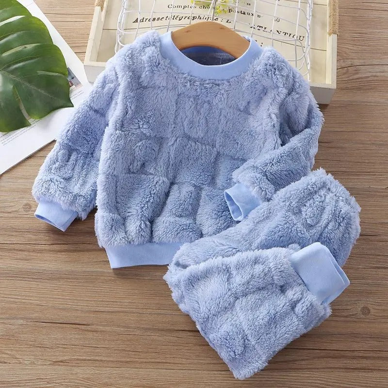 Winterpyjama aus Flanell für Kinder