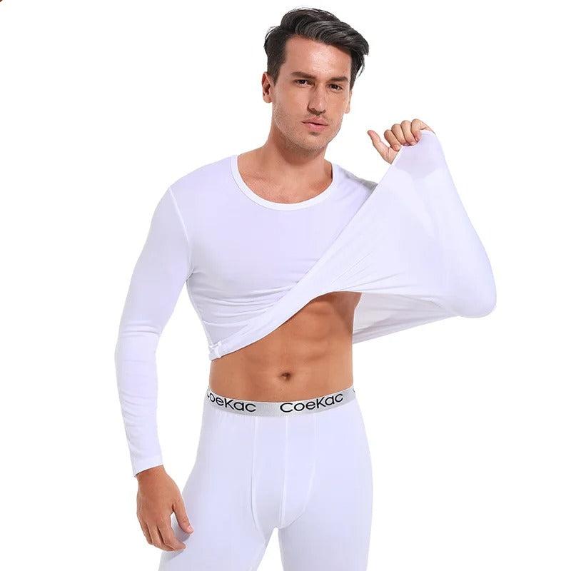 Fleece-Set aus Thermounterhemd und Leggings für Herren