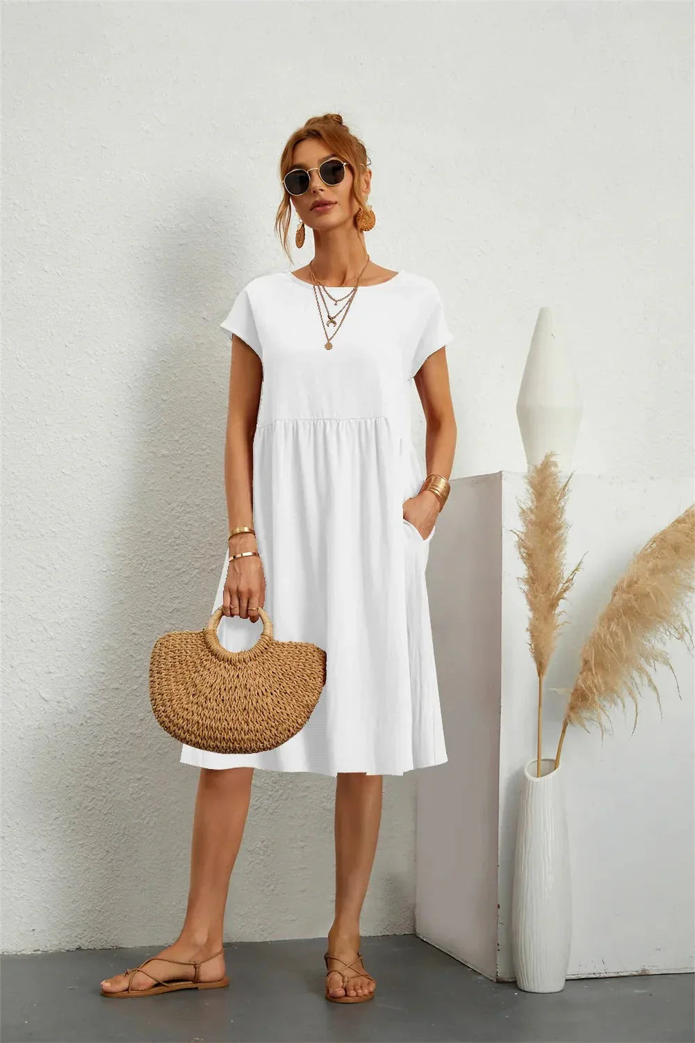 Variant image for Damen Kleid Hochzeitsgast Elegantes Festliches Design Hochwertige Stoffe-49