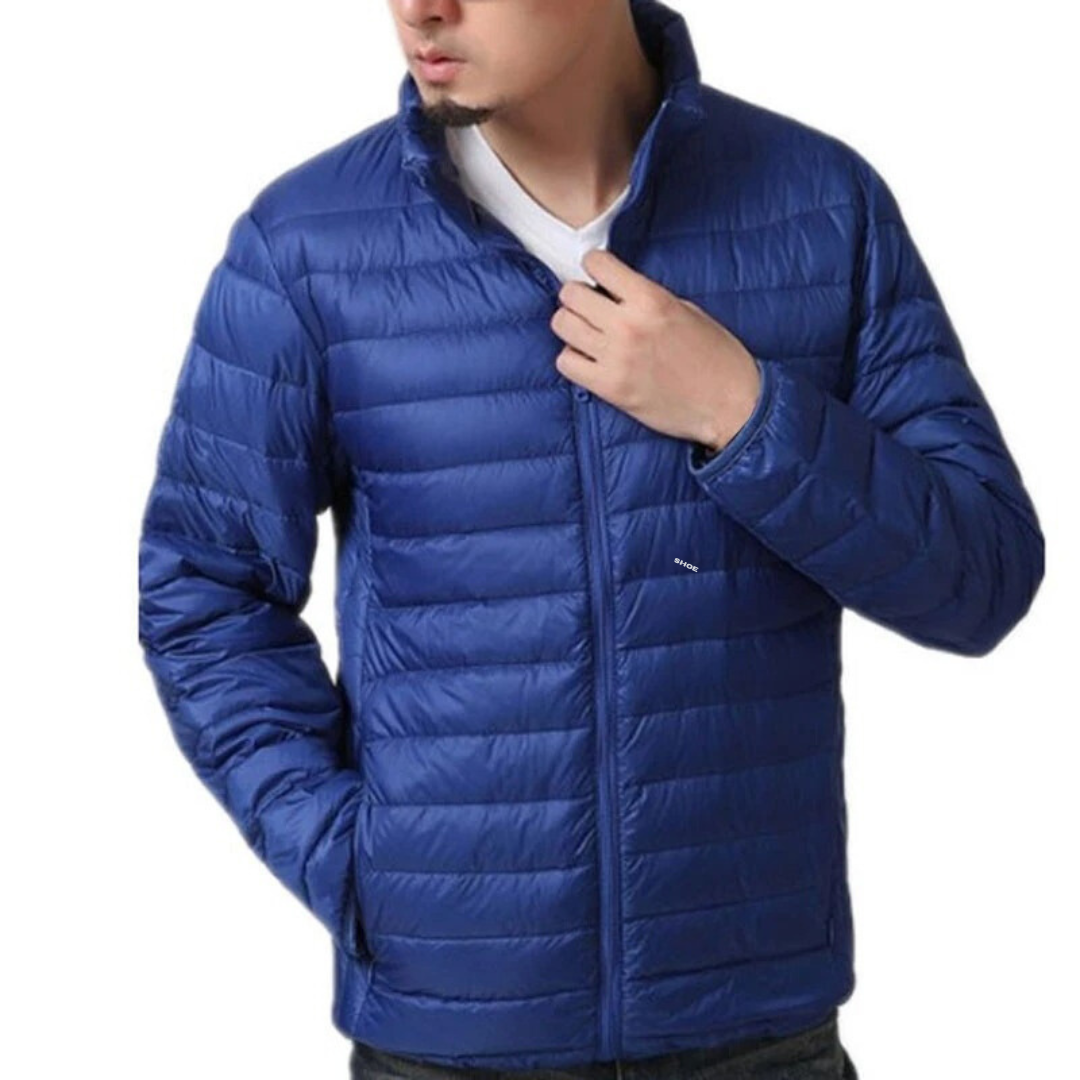 Ultraleichte weiße Entendaunenjacke für Männer