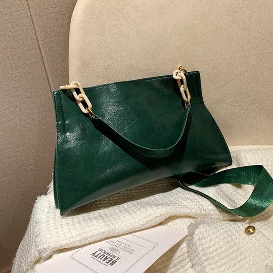 Damen Umhängetasche Elegantes Design Kunstleder Schultergurt 2