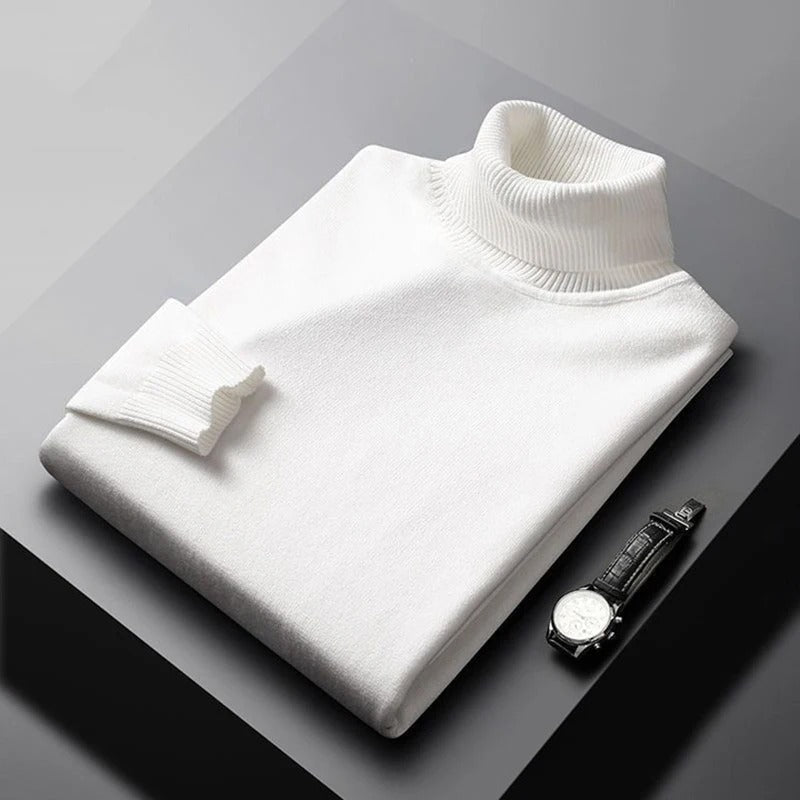 Variant image for Herren Rollkragenpullover Klassisch Baumwoll-Acryl-Mischung-3