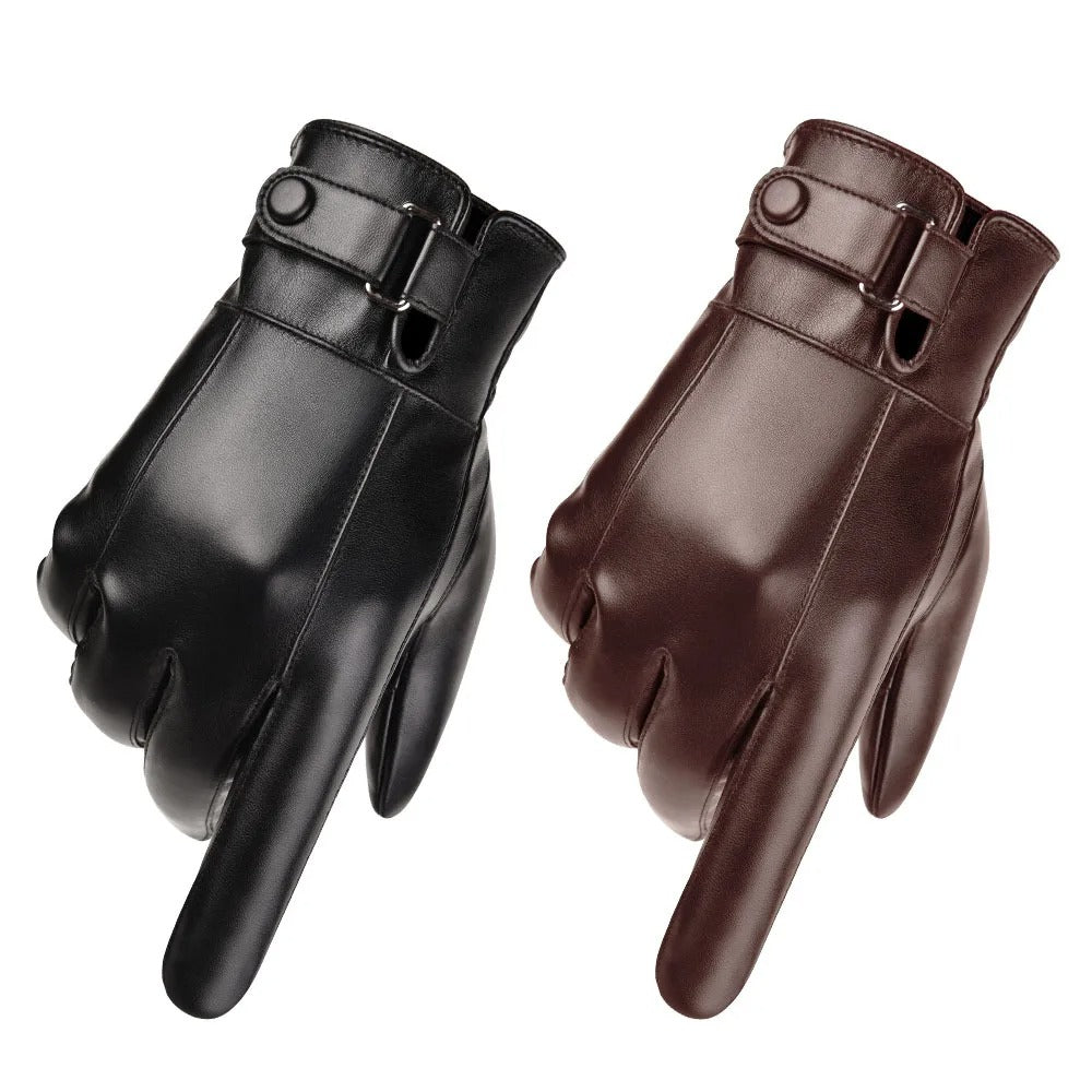 Winterhandschuhe aus Leder für Männer