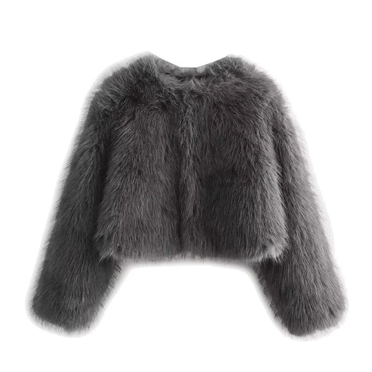 Damen Vintage Pelzmantel
