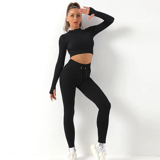 Nahtloses Yoga-Set für Damen