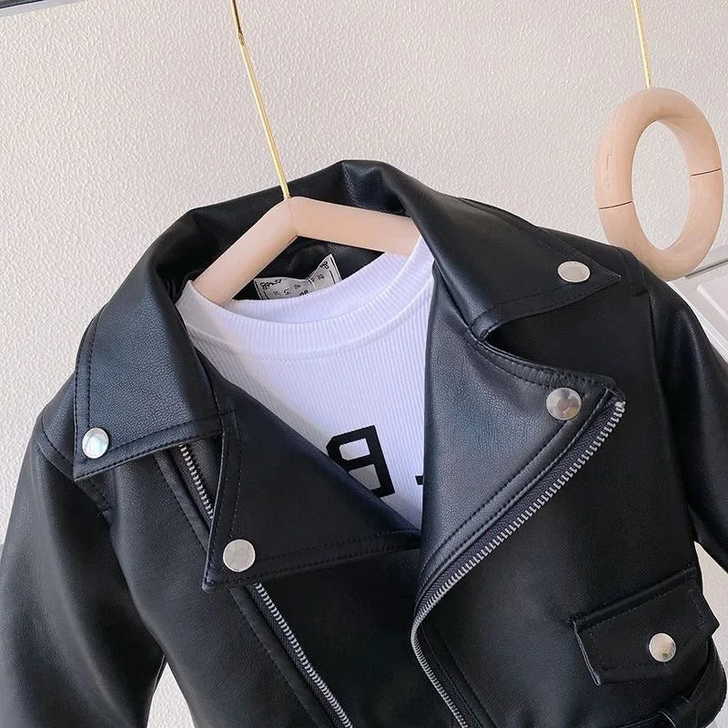 Kinder Lederjacke
