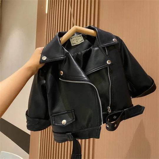 Kinder Lederjacke