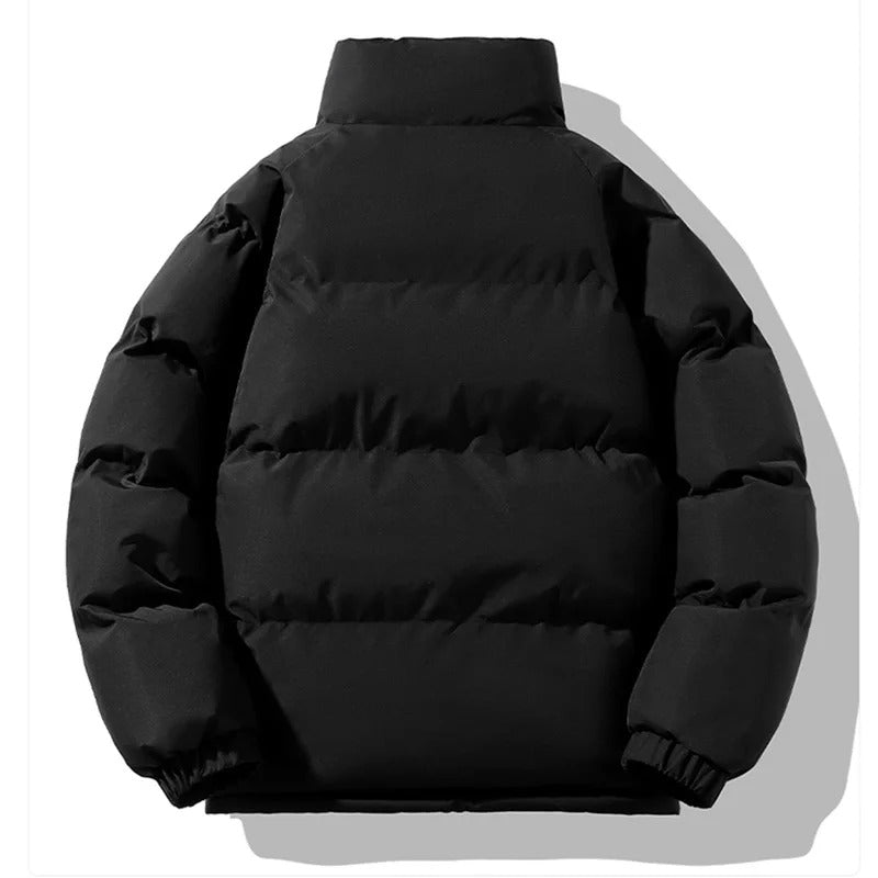 Herrenjacke mit Stehkragen aus dickem Fleece