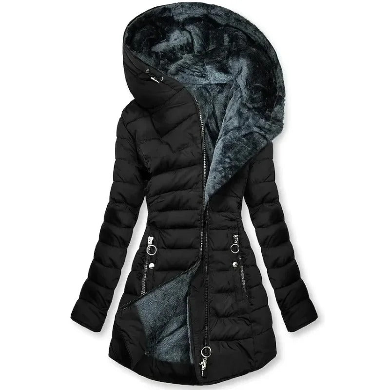 Schmal geschnittener Winterparka für Frauen