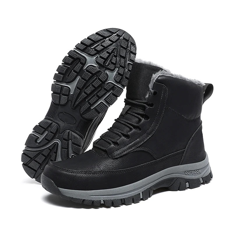 Herren Winter-Schneestiefel mit Fell