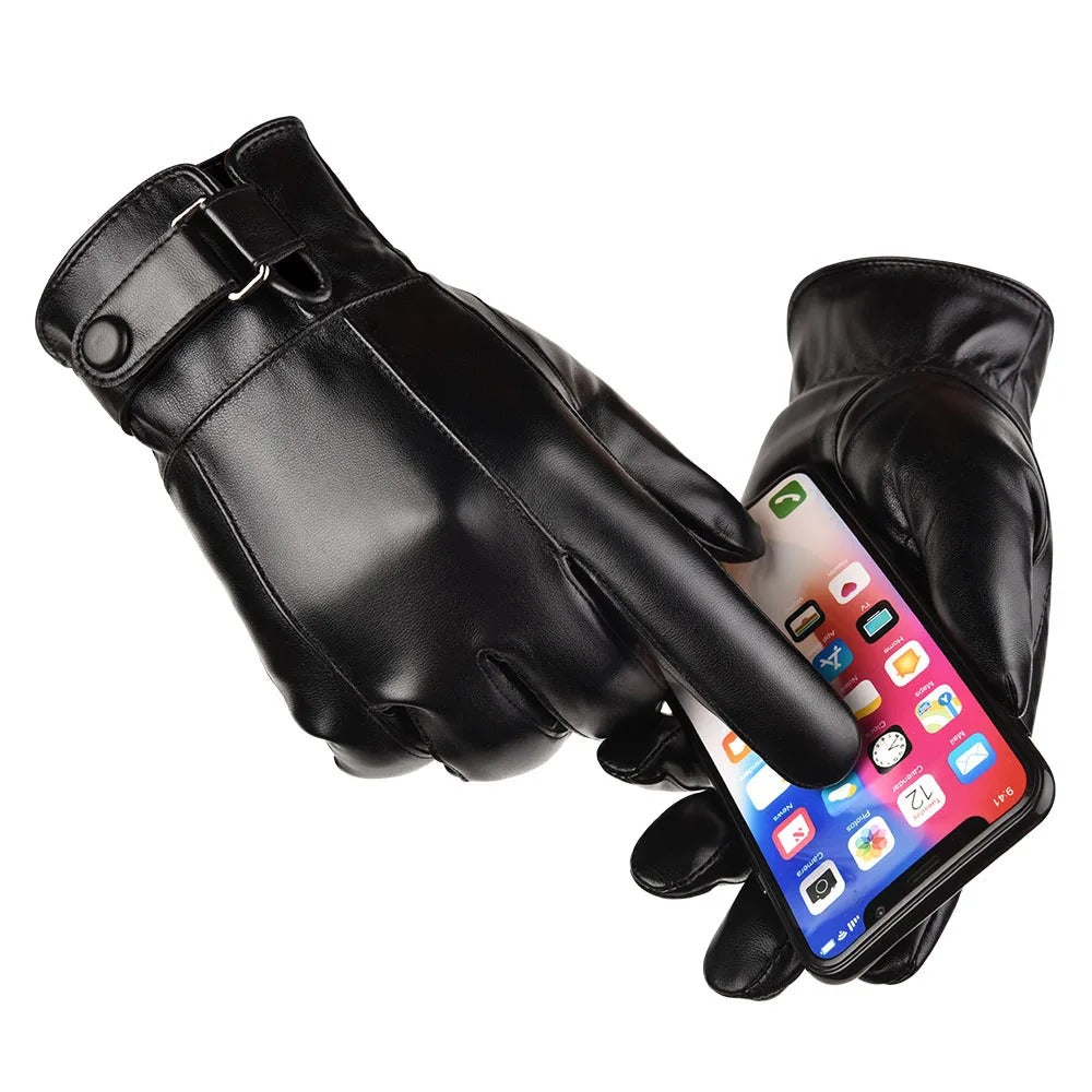 Winterhandschuhe aus Leder für Männer