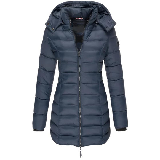 Langärmelige wattierte Jacke für Frauen
