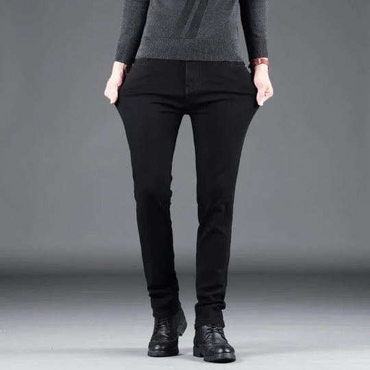 Pure Schwarze Slim Jeans für Männer