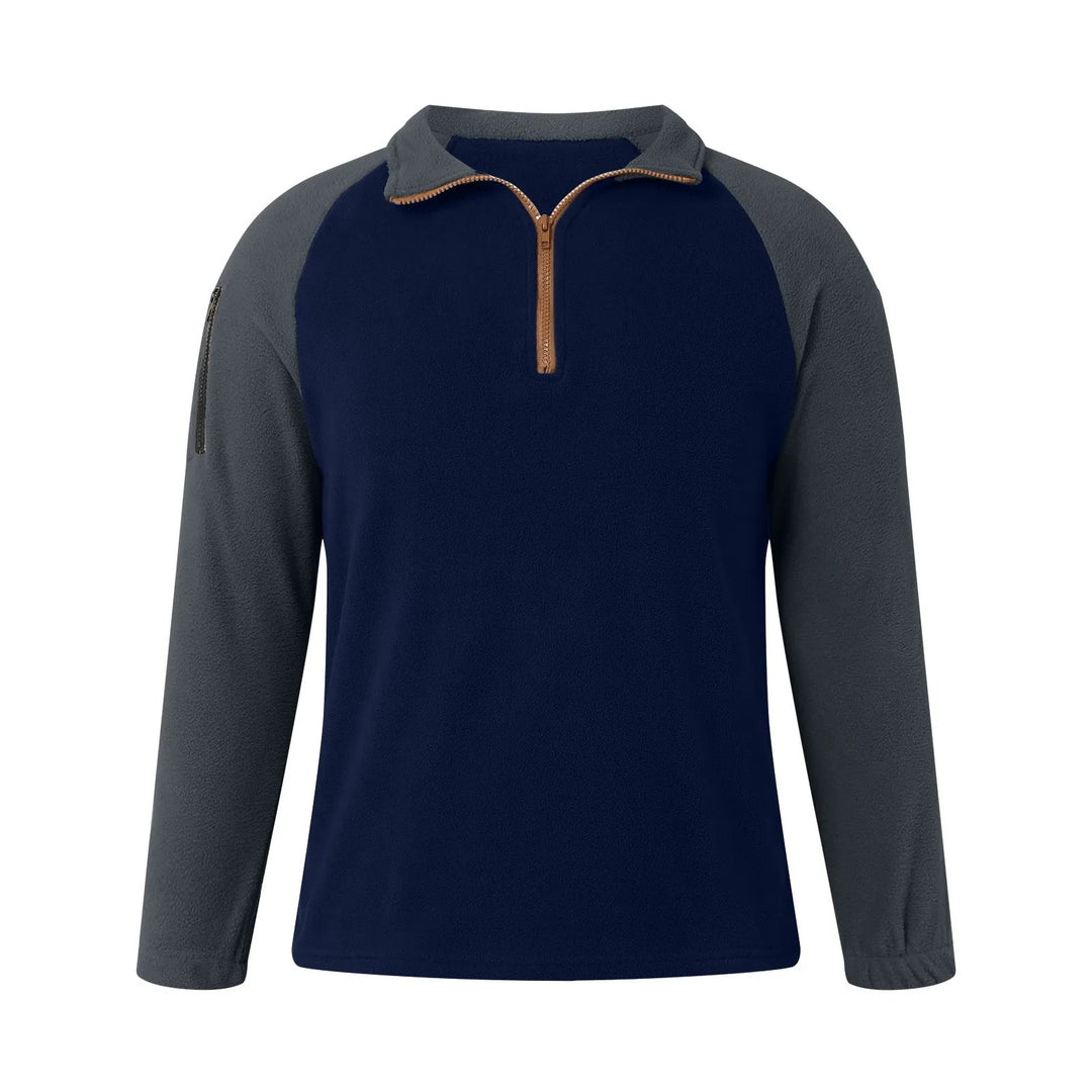 Herren Fleece-Kapuzenjacke
