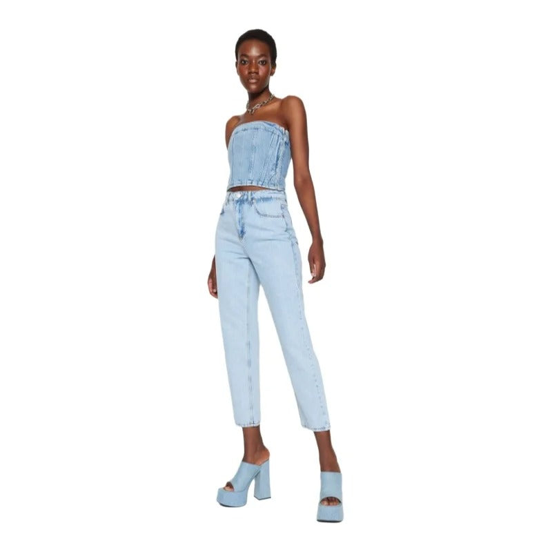 Gerade Denimhose für Damen