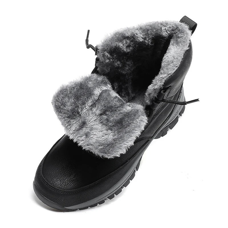 Herren Winter-Schneestiefel mit Fell