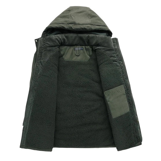 Kaschmir-Fleece-Winterjacke für Männer