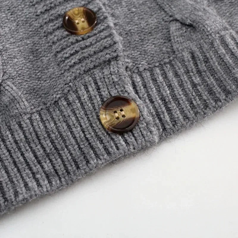 Strickjacke mit V-Ausschnitt für Damen