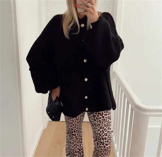 Lässiger weiter Pullover für Frauen
