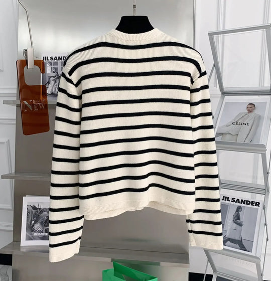 Strickjacke mit Streifen für Damen