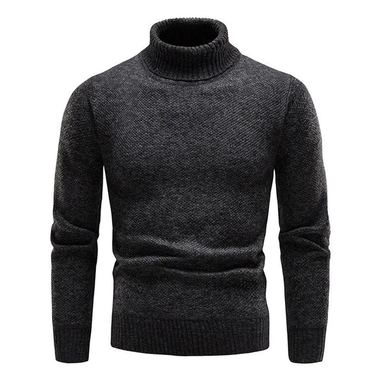 Herren-Rollkragen-Fleecejacke