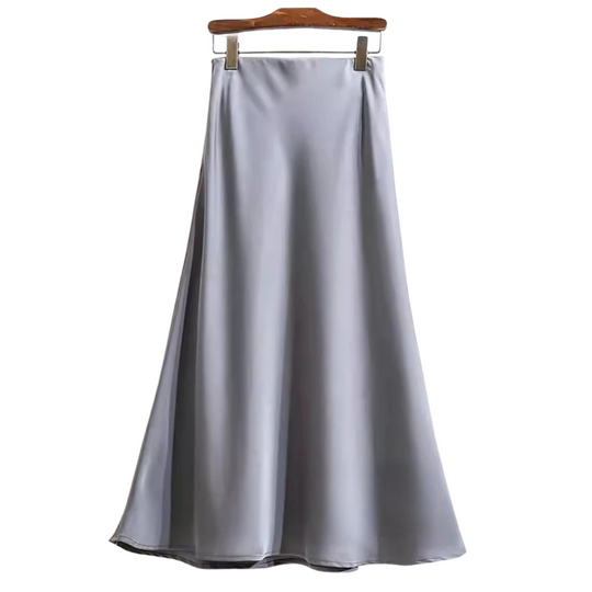 Frauen Essig Satin Fischschwanzrock