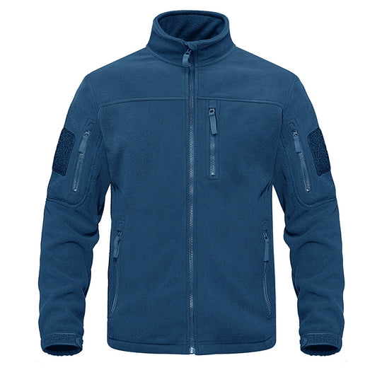 Herren-Fleecejacke mit durchgehendem Reißverschluss