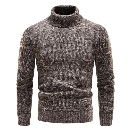 Herren-Rollkragen-Fleecejacke