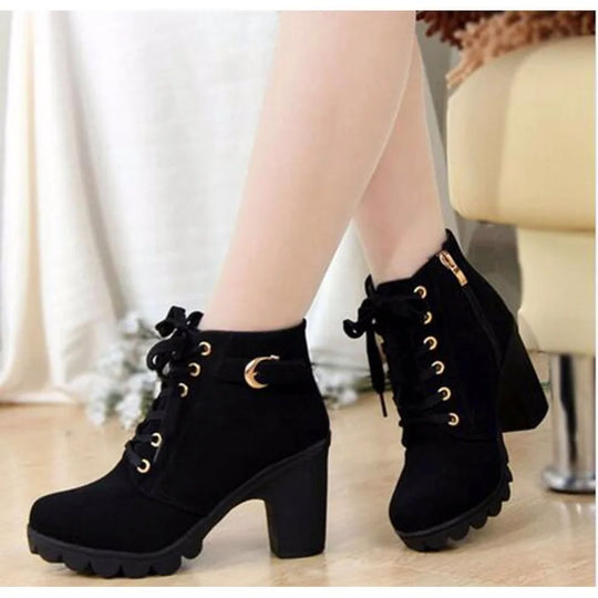 Damen-Pumpstiefel