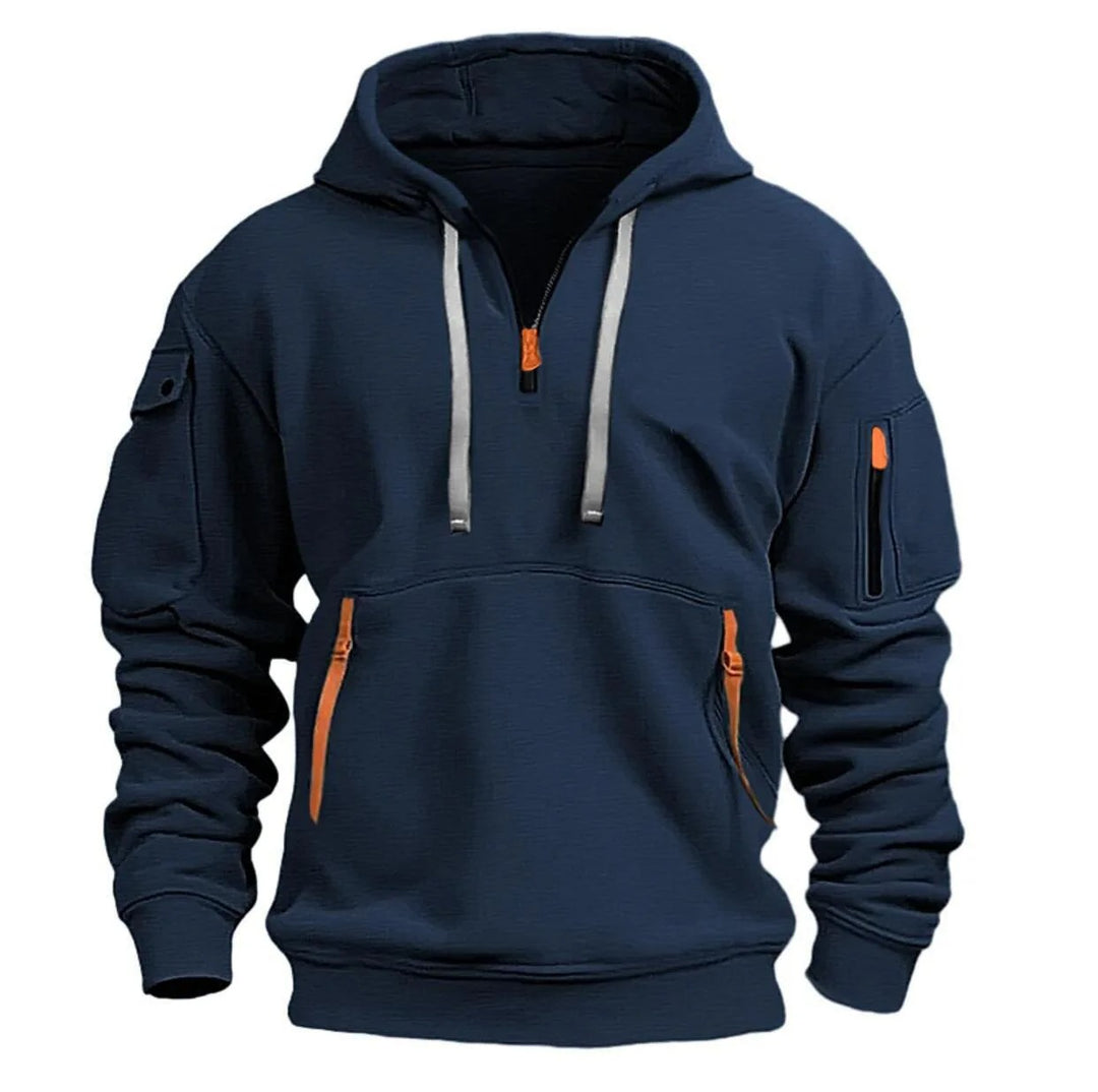 Herren-Kapuzensweatshirt mit mehreren Taschen
