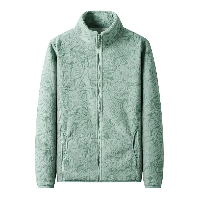 Bedruckte gebürstete Fleecejacke für Frauen