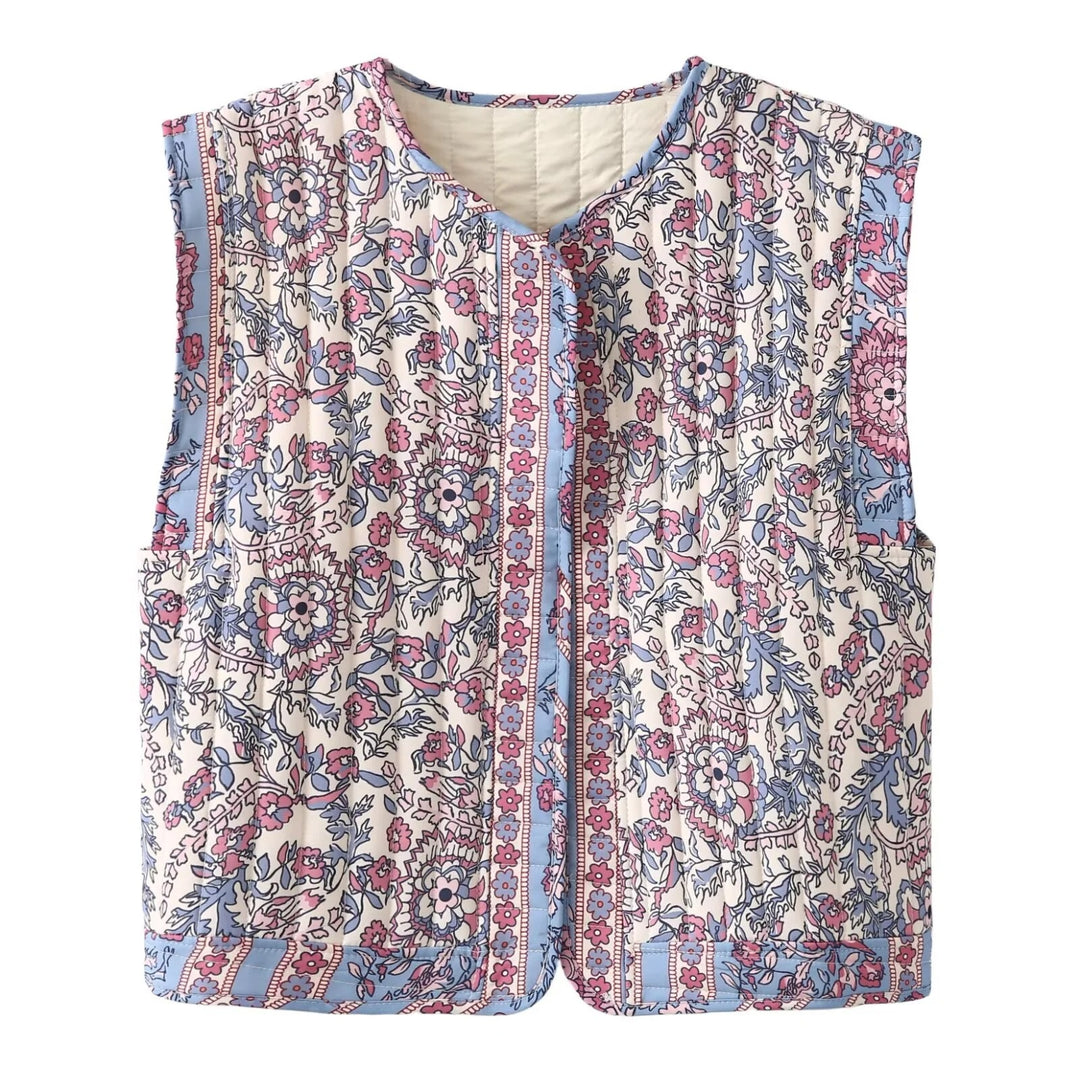 Bedruckte Damen-Baumwolljacke