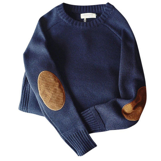 Übergroßer Herrenpullover aus Patchwork