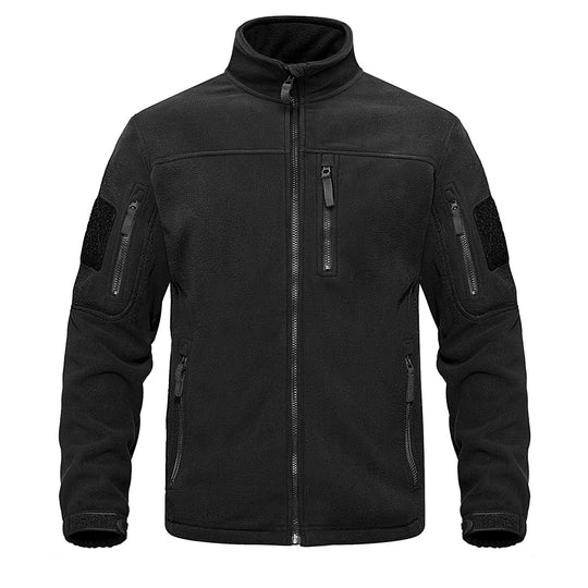 Herren-Fleece-Thermojacke mit durchgehendem Reißverschluss