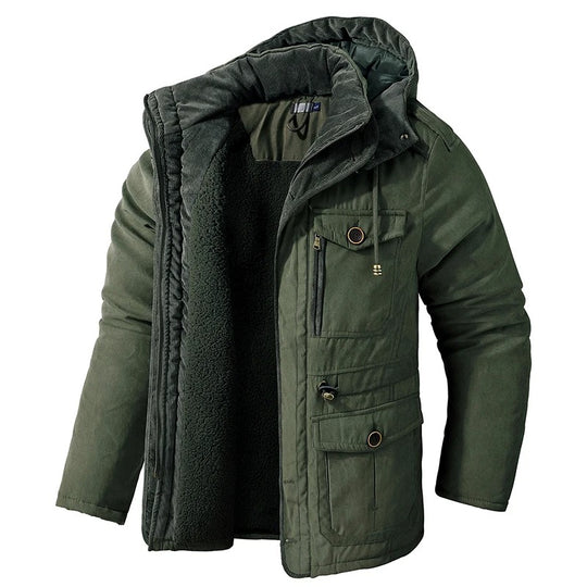 Kaschmir-Fleece-Winterjacke für Männer