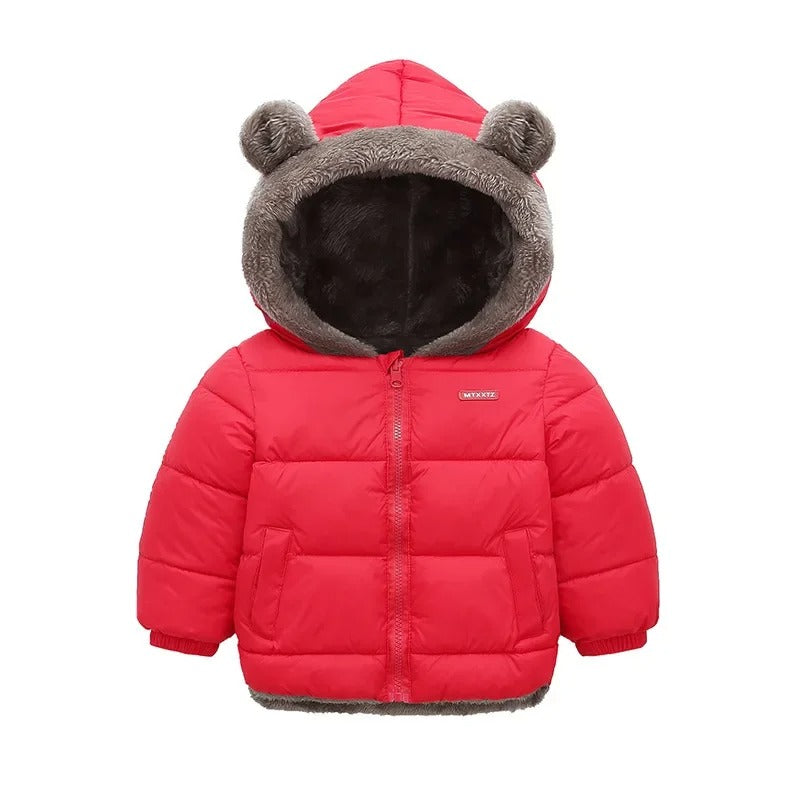 Kinder-Kaschmirjacke mit Kapuze